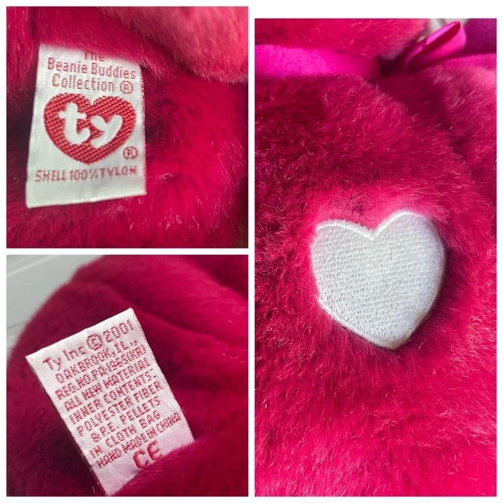 Ty Beanie Buddy Valentina Valentines Day Teddy Bear Plush Toy 2001 14